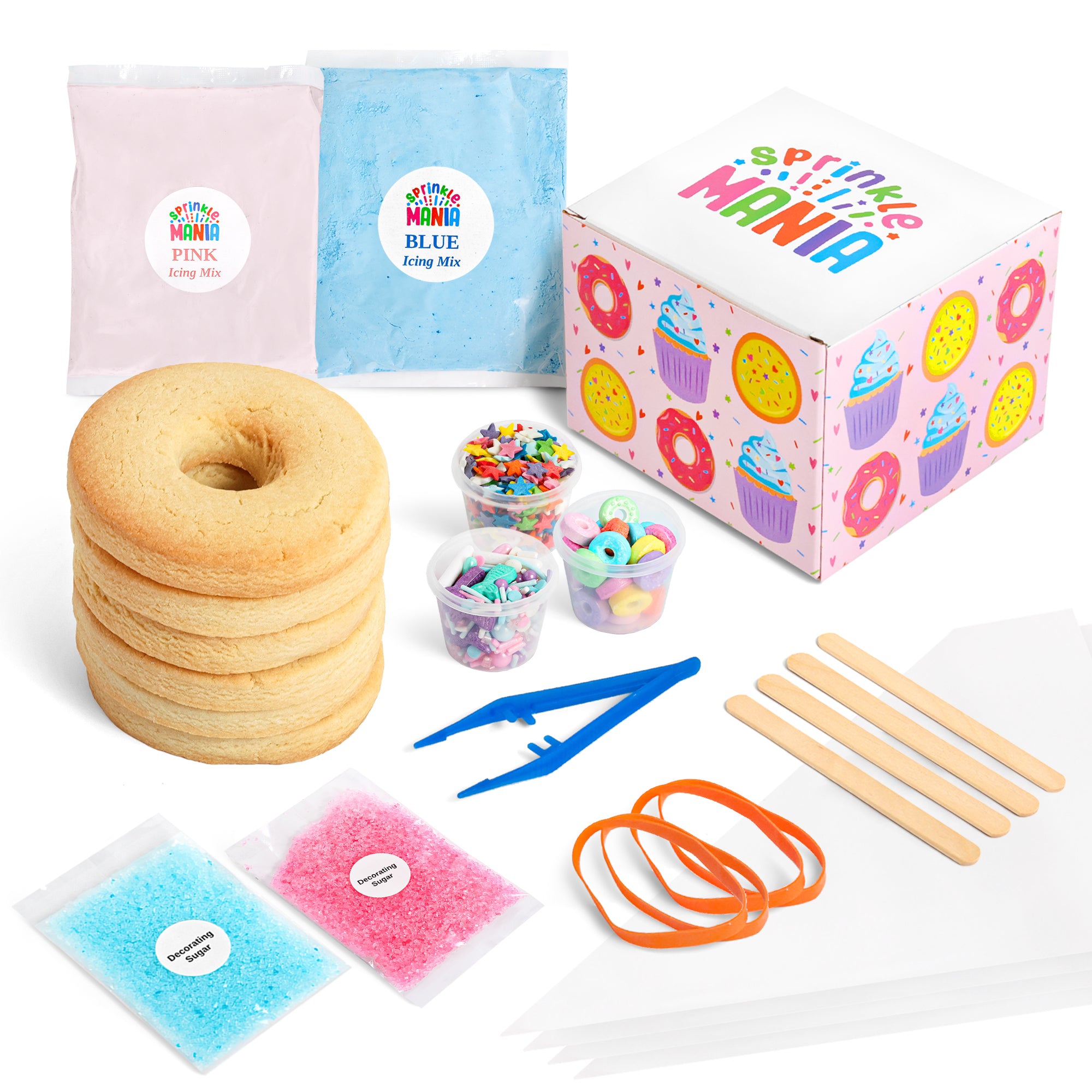 COOKIE DECO KITS : 6 Donuts