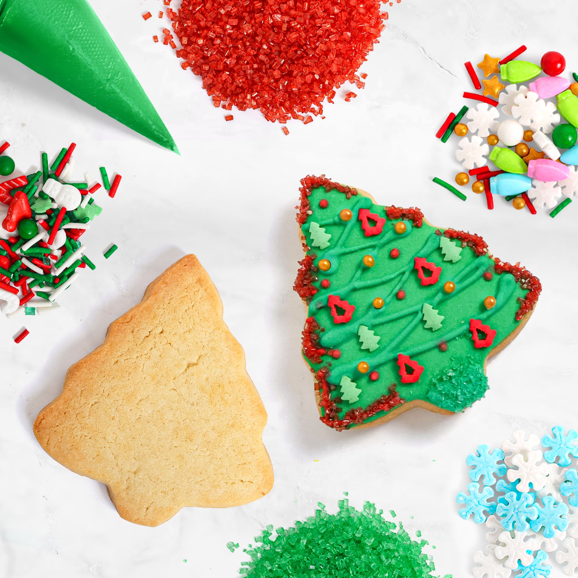 COOKIE DECO KITS : 6 Christmas Trees