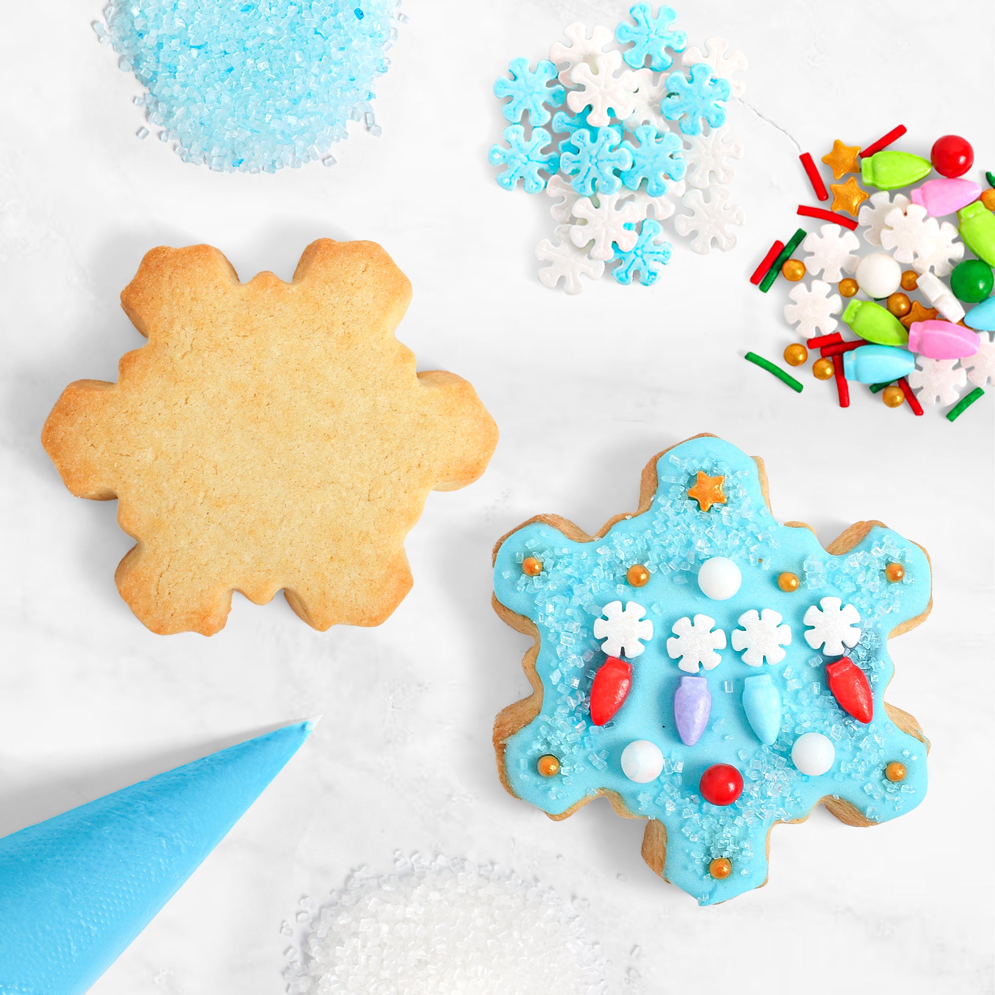 COOKIE DECO KITS : 6 Snowflakes