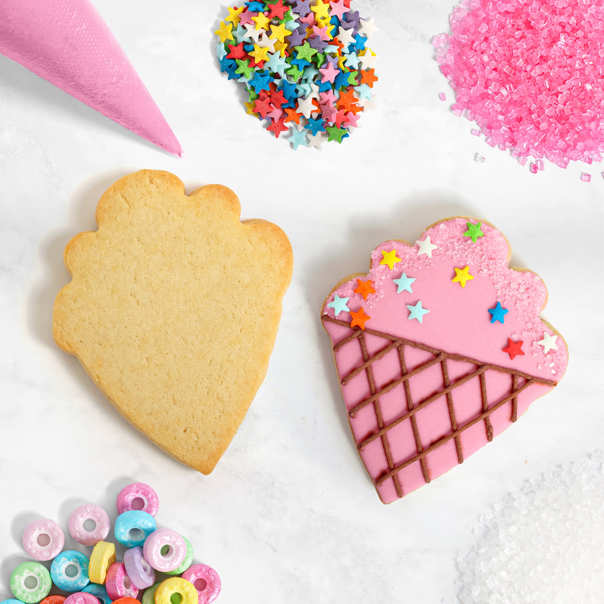 COOKIE DECO KITS : 6 Ice Cream Cones