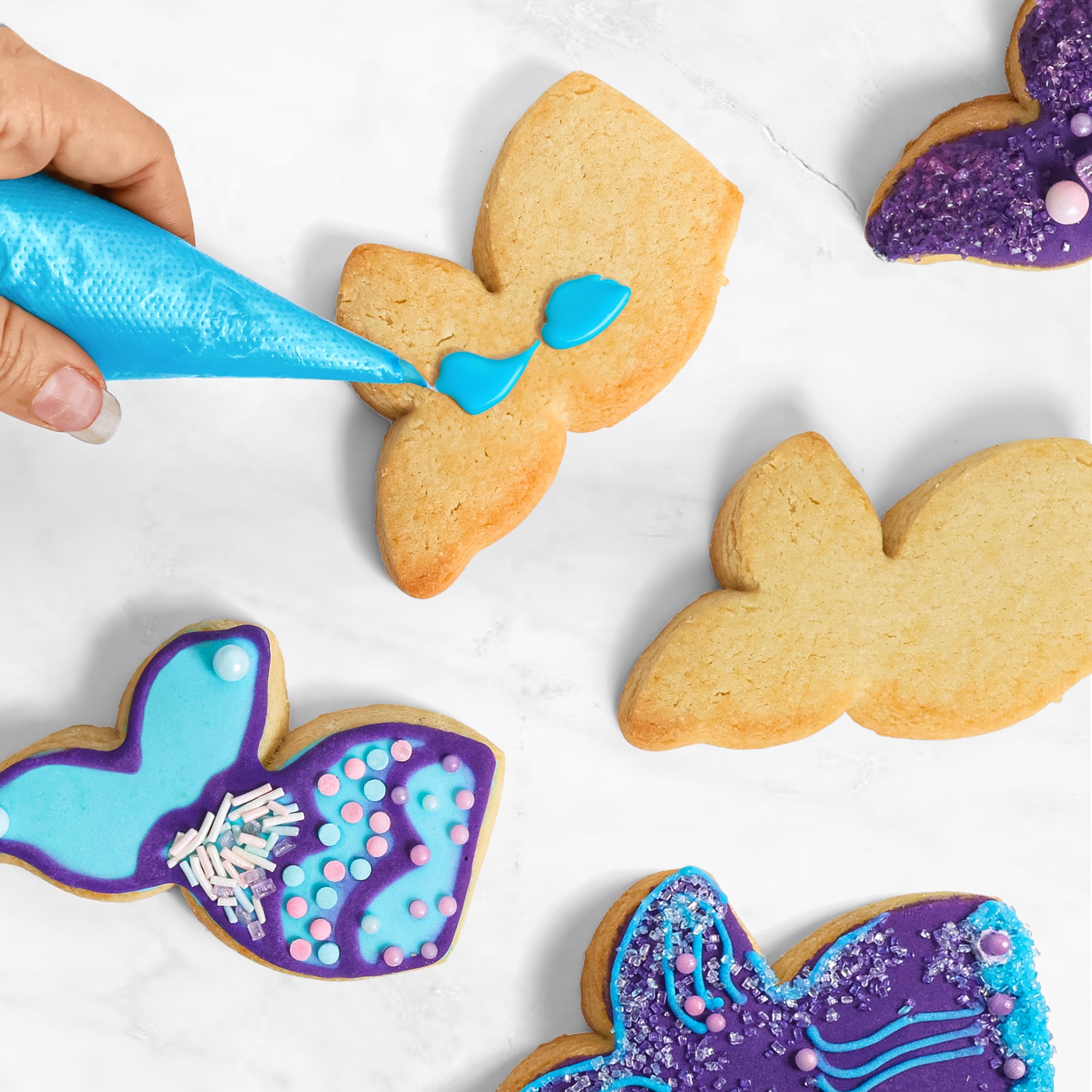 COOKIE DECO KITS : 6 Mermaid Tails