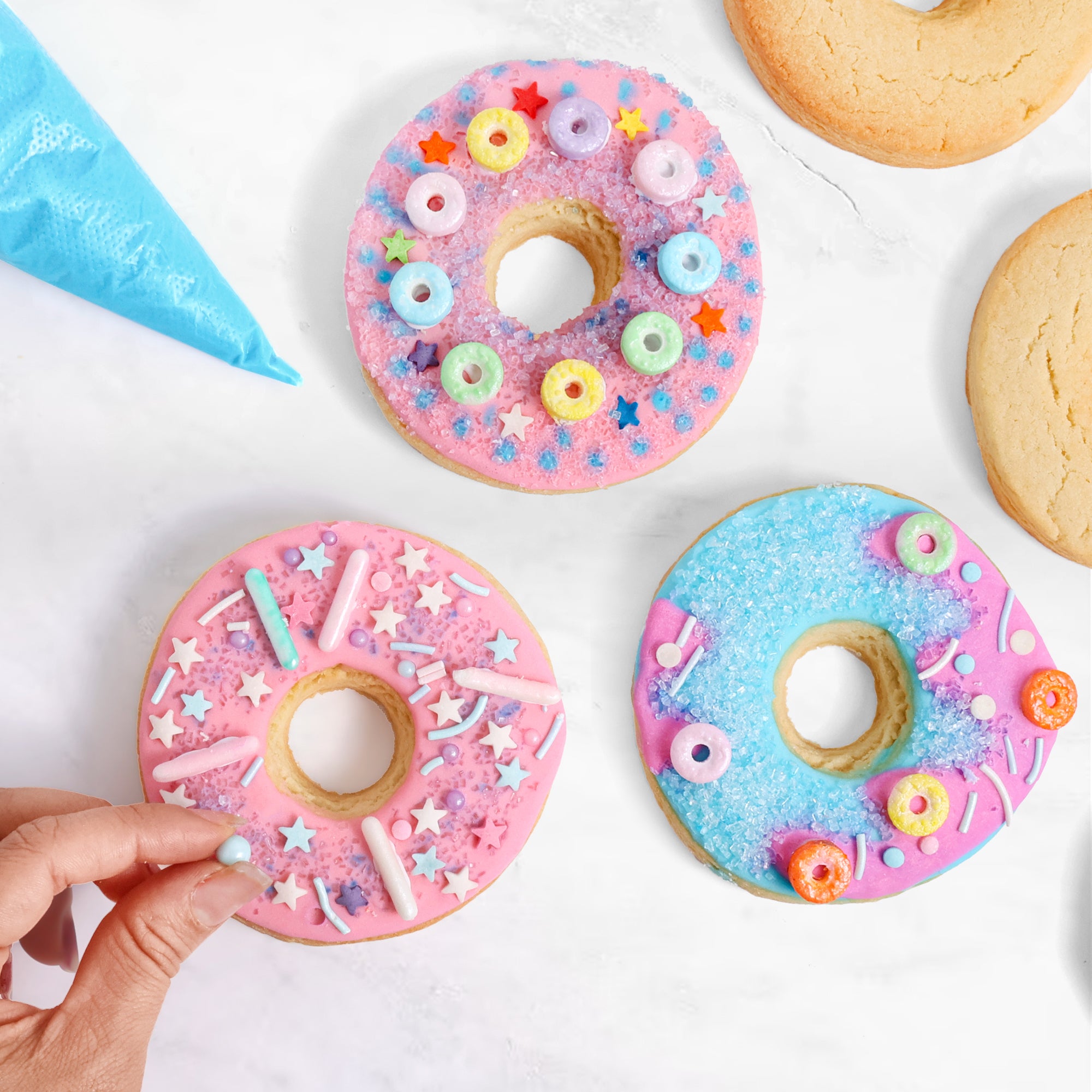 COOKIE DECO KITS : 6 Donuts