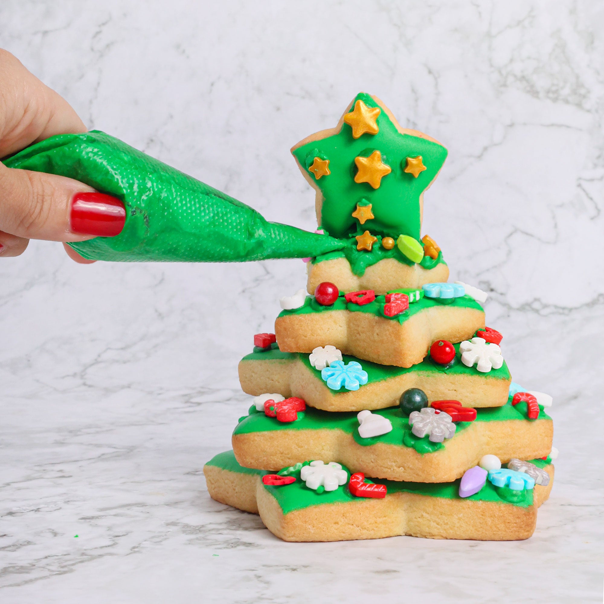 COOKIE DECO KITS : 3D Christmas Tree (8 cookies)