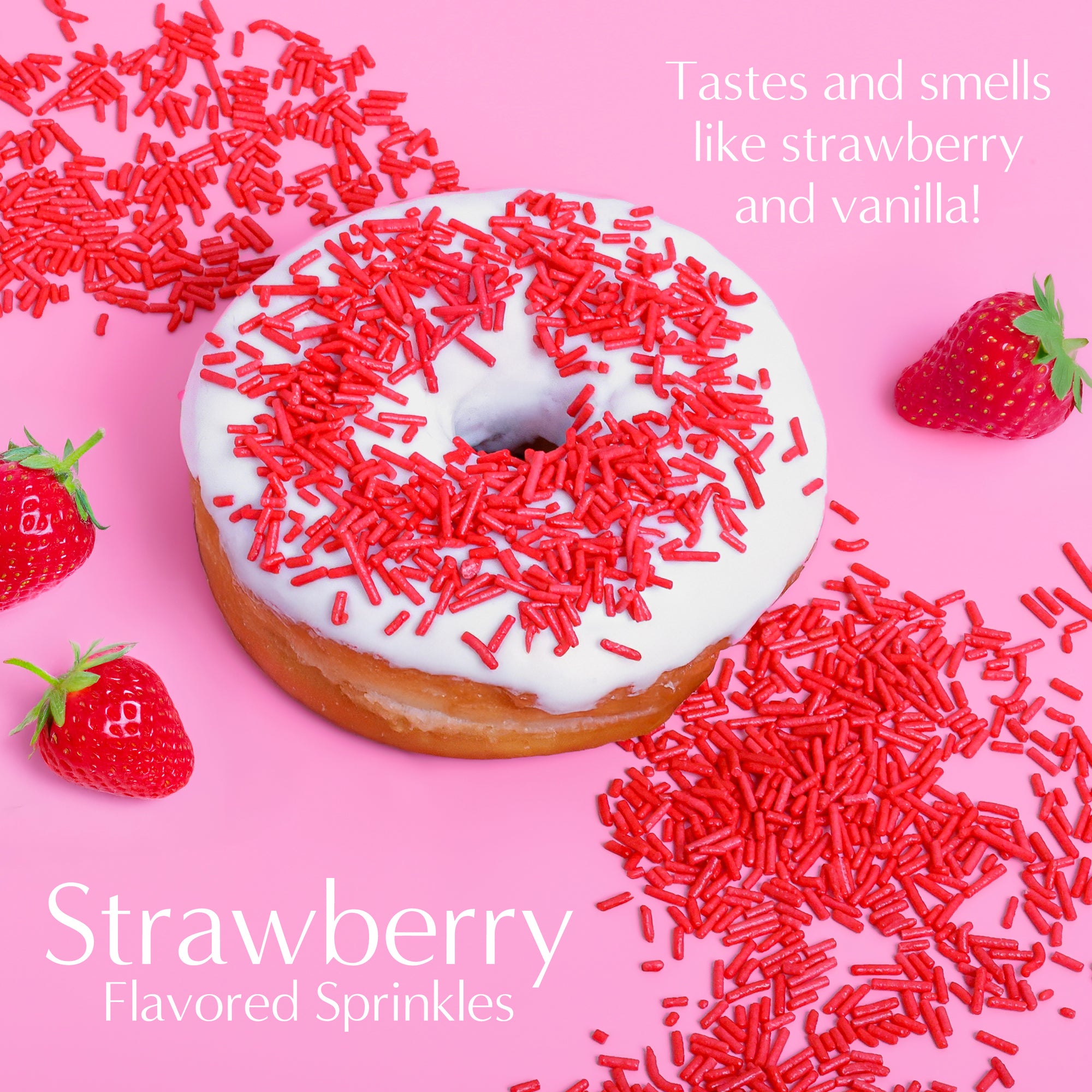 Flavored Sprinkles : Strawberry