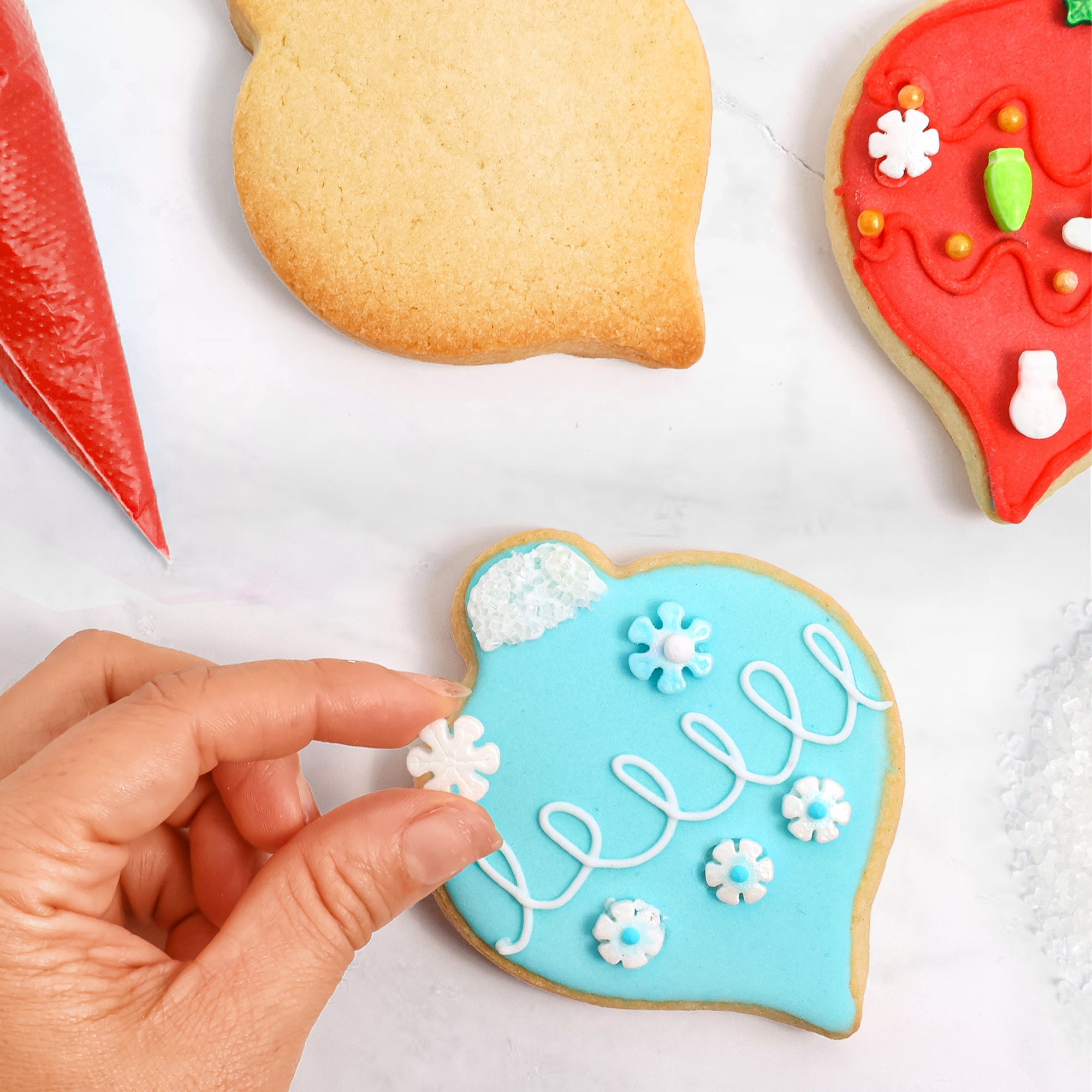 COOKIE DECO KITS : 6 Holiday Ornaments