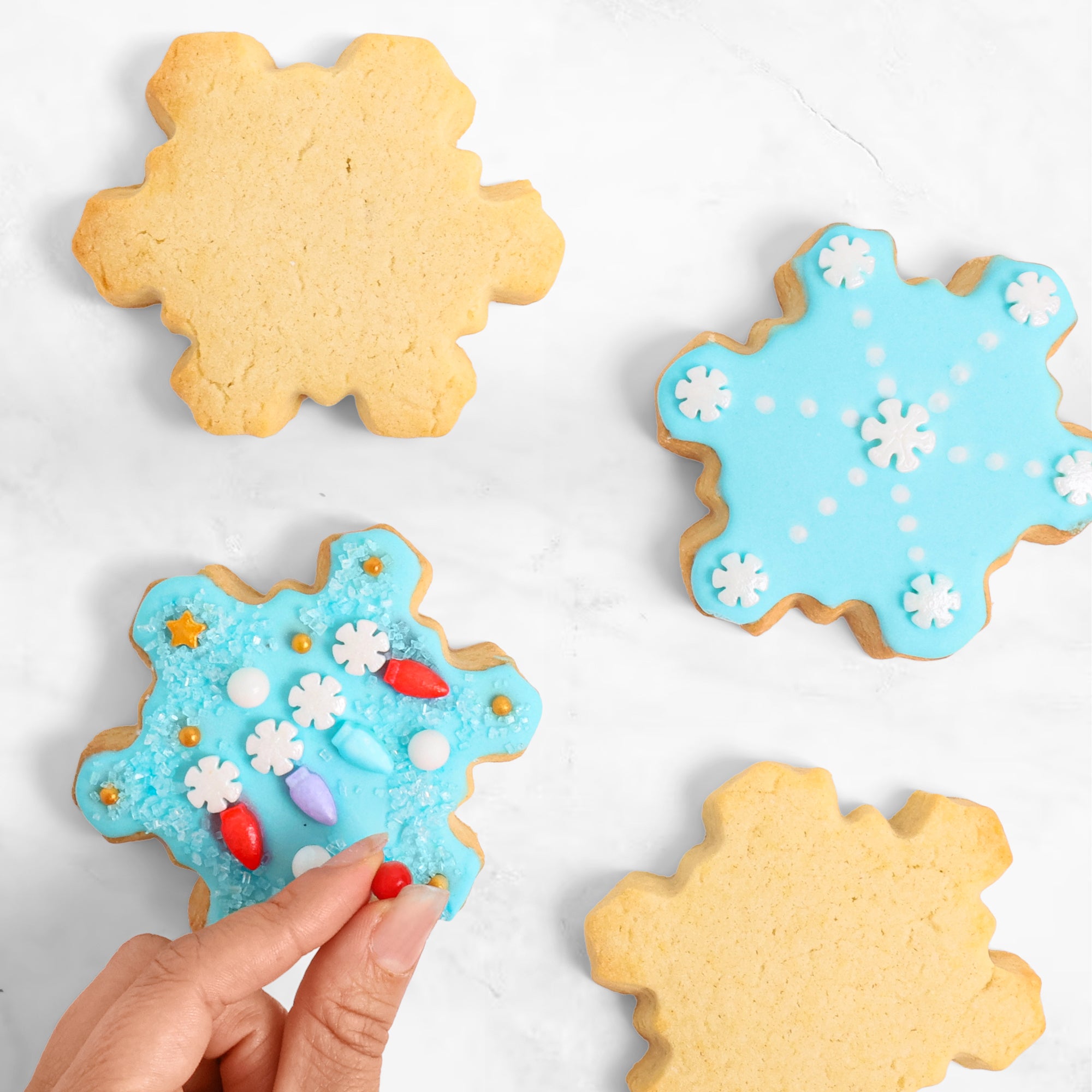 COOKIE DECO KITS : 6 Snowflakes