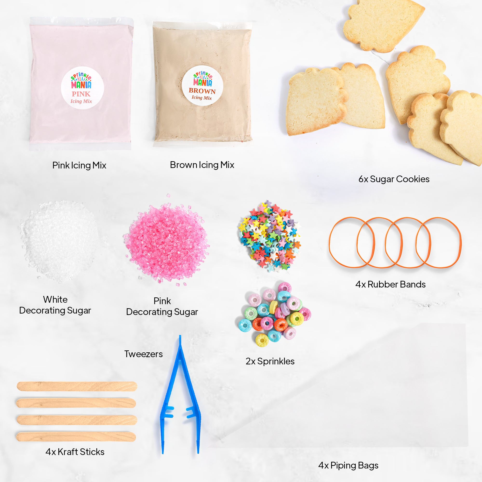 COOKIE DECO KITS : 6 Ice Cream Cones