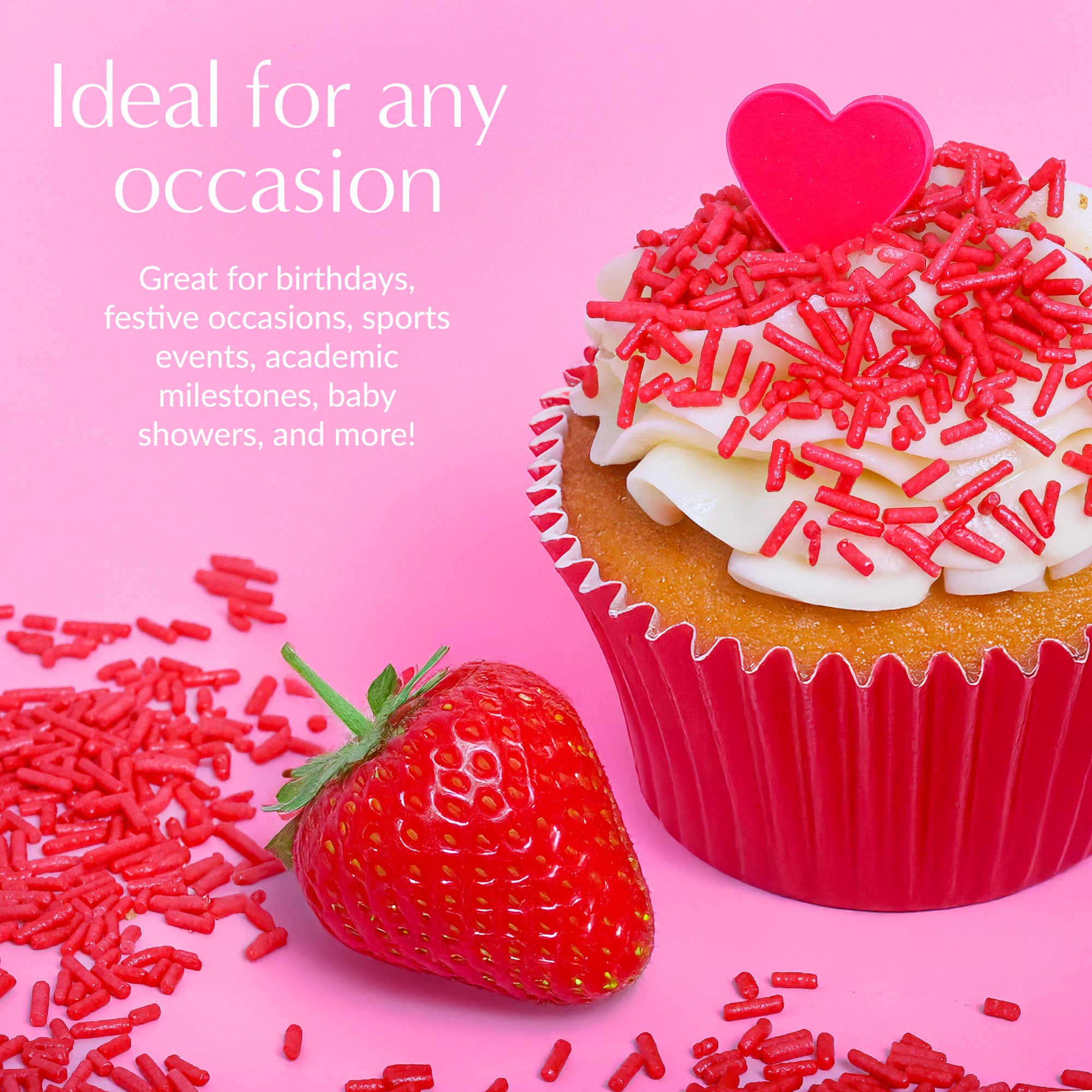 Flavored Sprinkles : Strawberry