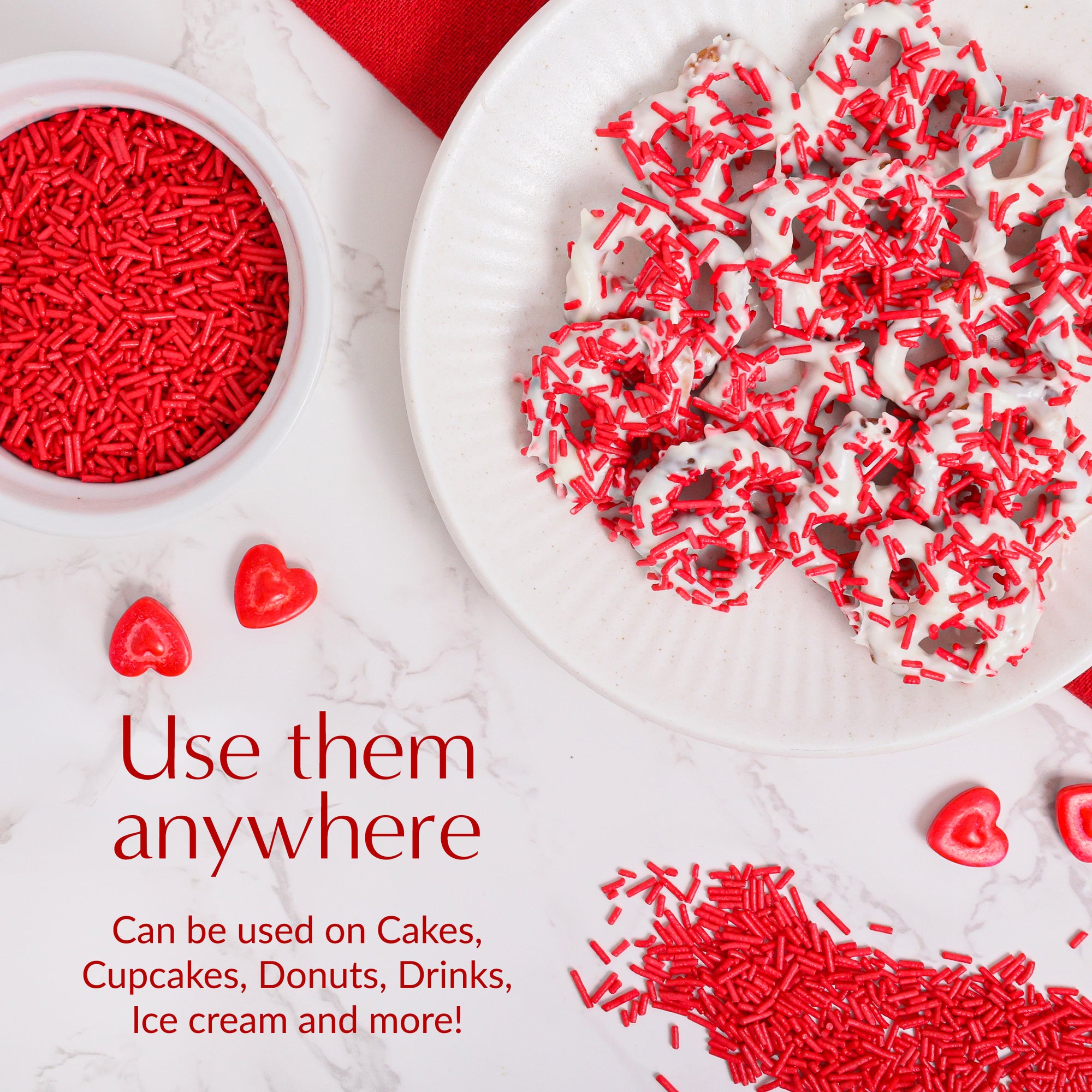 Flavored Sprinkles : Strawberry
