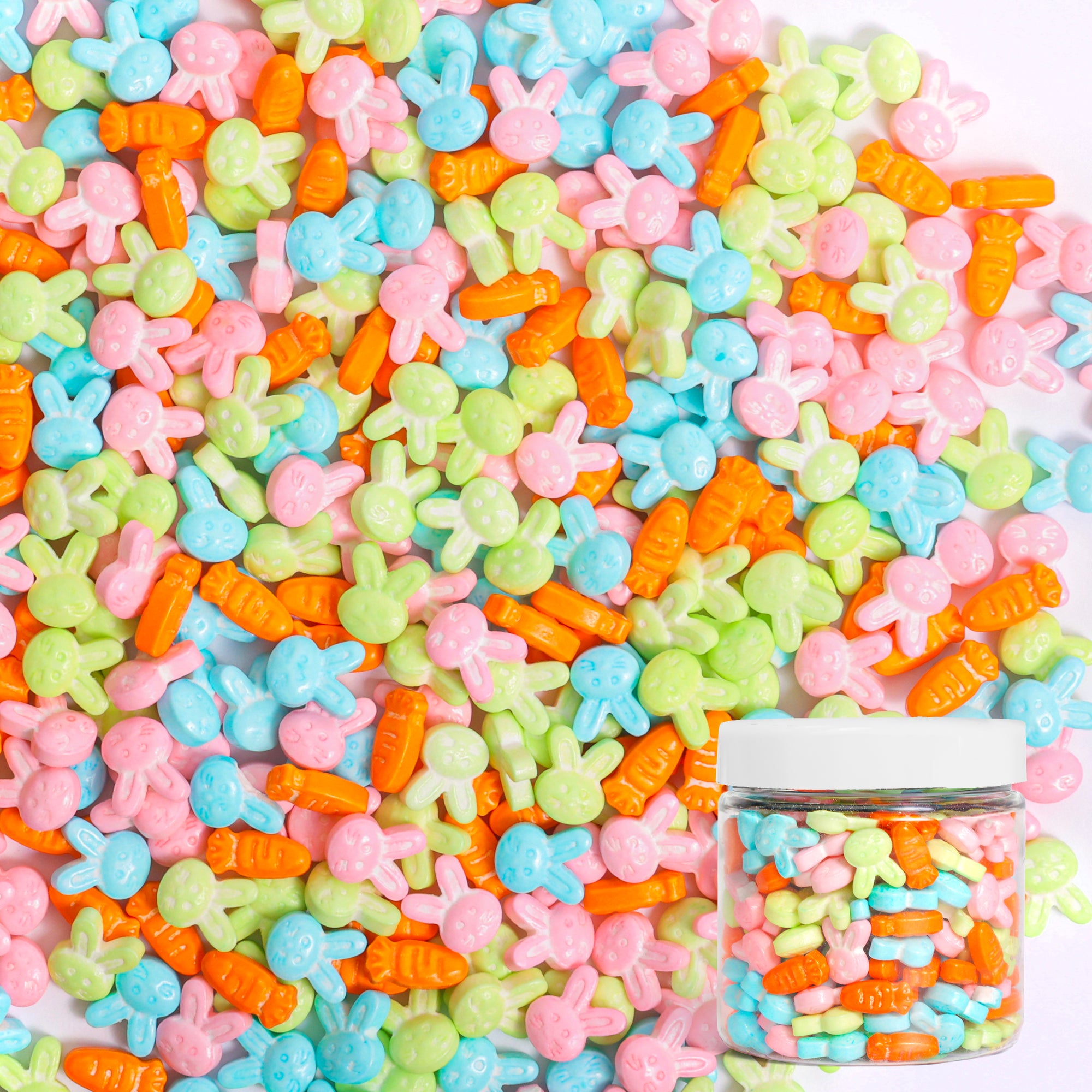 Custom Sprinkles : Easter Bunny and Carrots