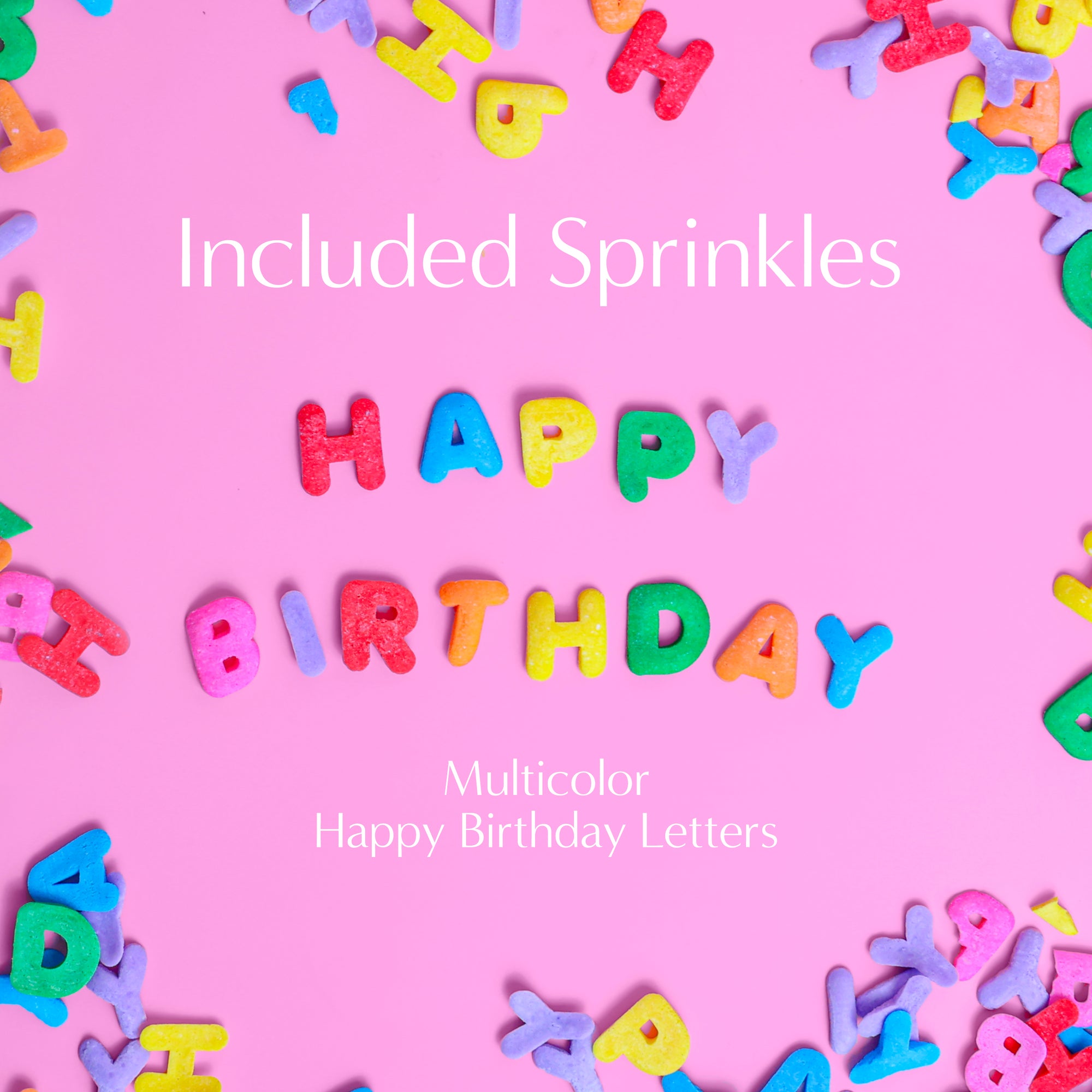 Custom Sprinkles : Happy Birthday Alphabet