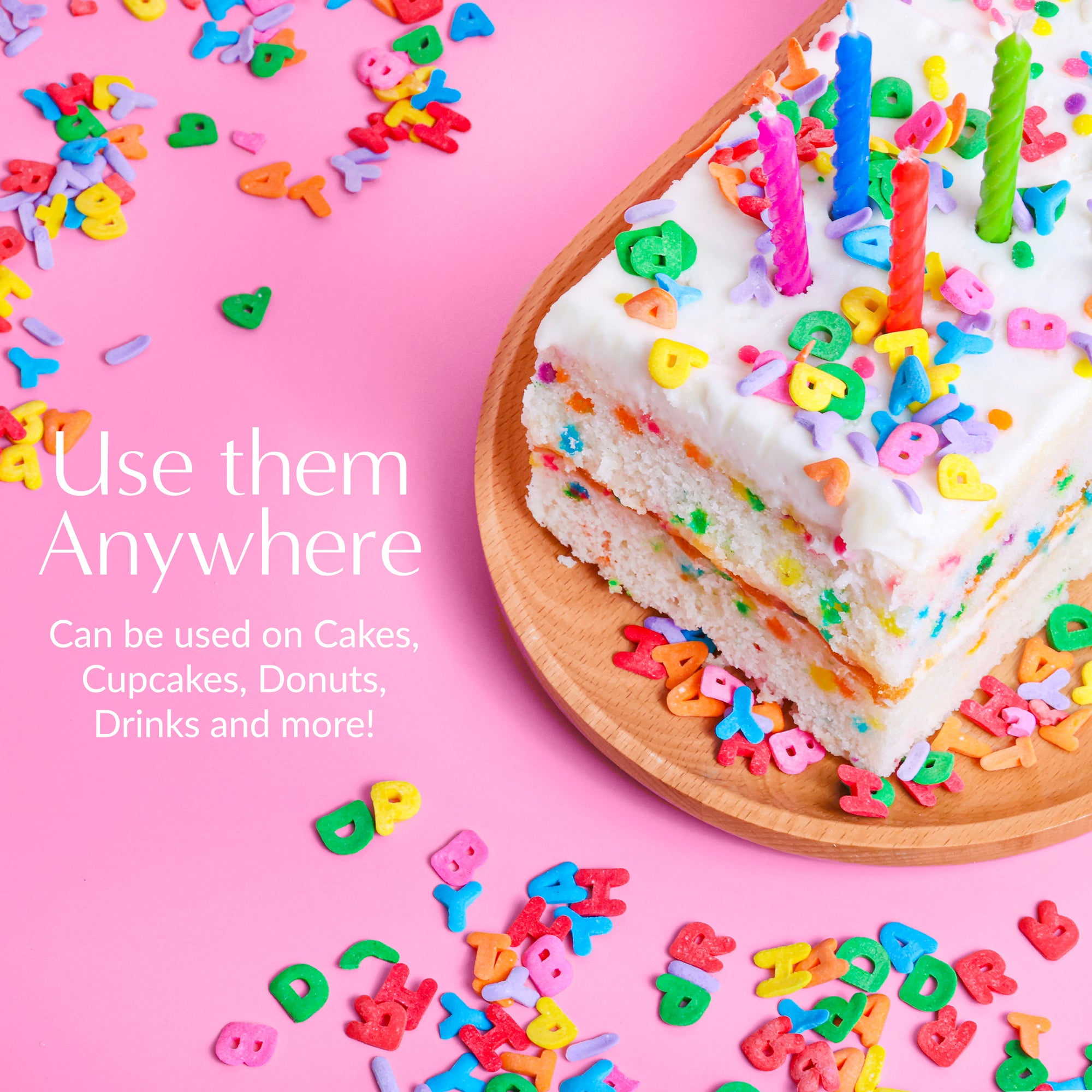 Custom Sprinkles : Happy Birthday Alphabet