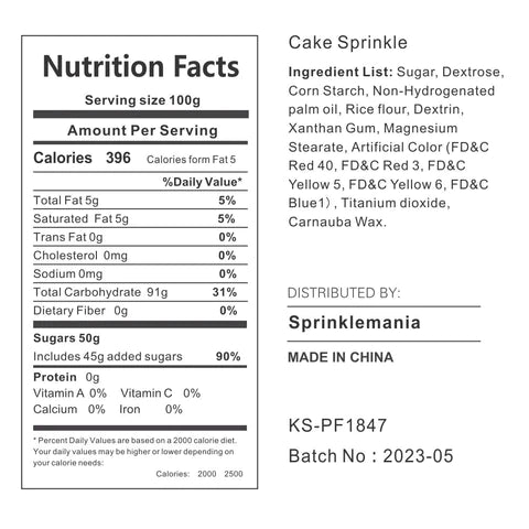 Custom Sprinkles : Christmas Red