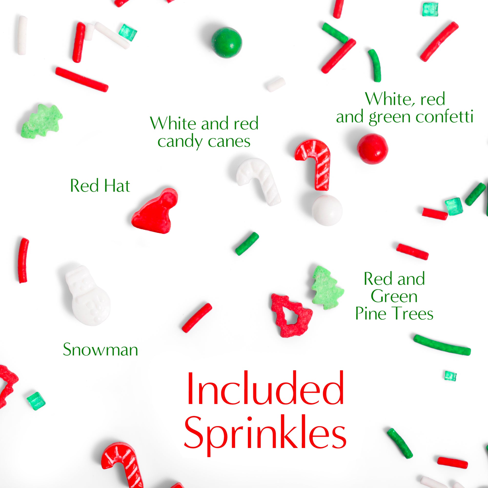 Custom Sprinkles : Christmas Red