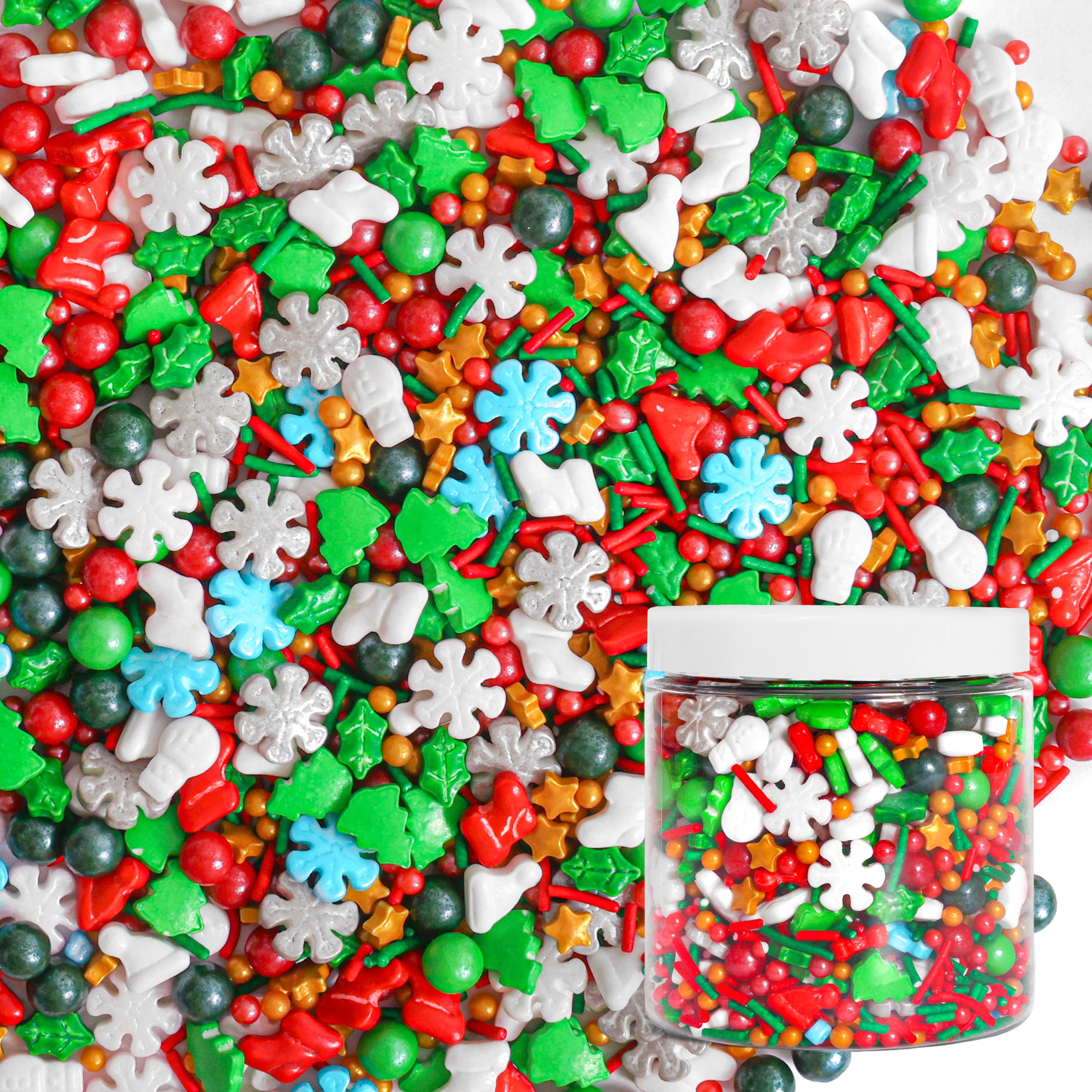 Custom Sprinkles : Holiday Winter Mix