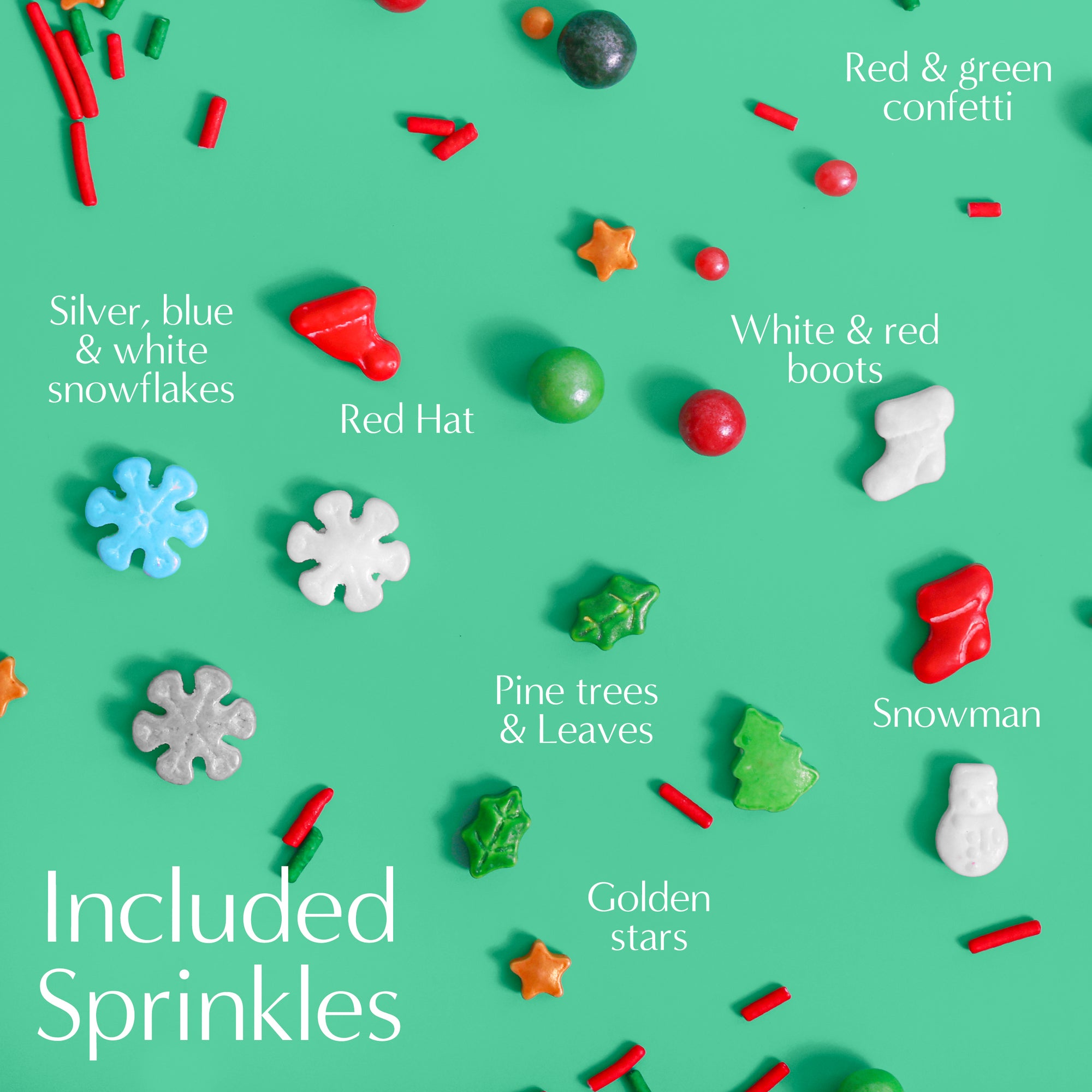 Custom Sprinkles : Holiday Winter Mix