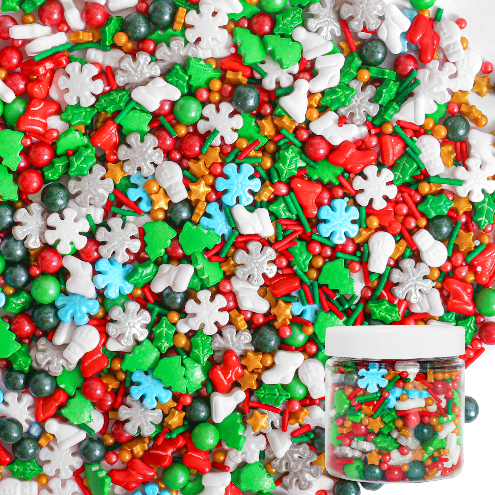 Custom Sprinkles : Holiday Winter Mix